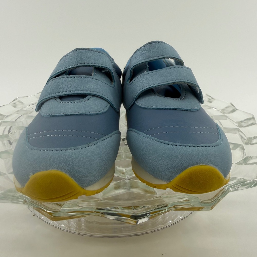 Open Edit EDELLIOTT-PU Kids Blue Hook and Loop Casual Sneakers size 11